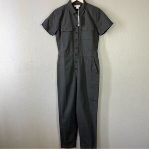 Outerknown S.E.A. Coverall Short Sleeve Jumpsuit In Gray Sz XS